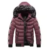 Chaqueta de invierno Hombres Cuello de piel Cálido Parka gruesa Ropa exterior masculina Forro de lana térmica Abrigos de lana con capucha Nieve 220818