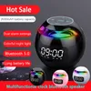 G90 Bluetooth-Compatible Speaker Portable Wireless Speaker LED Display Alarm Clock Mini Bass Sound Box HIFI TFCard Music Player