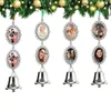 昇華印刷ラウンドエウリアンベルの鐘を熱伝達プレスマシンのためのクリスマスオーナメントカーdiy装飾