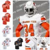 2022 NCAA Oklahoma State Cowboys Football Jersey 21 Barry Sanders Spencer Sanders Jaylen Warren Tay Martin Tanner Brown Kolby Harvell-Peel Cale