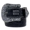 Cinturones de diseñador de moda para mujer, cinturón de diamantes de imitación Bb Simon de alta calidad para hombre con diamantes de imitación brillantes, cintura de 4,0 CM de ancho
