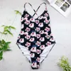 women Swimwear Sexy high cut one piece swimsuit Backless swim suit Black White Red thong Bathing suit female248a