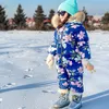 30 Derece Kış Çocuklar Sinik Ceket Büyük Boy Boy Boy Tulum Kızları Beyaz Su Geçirmez Kar 90 Ördek GX220818