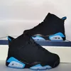 2021 새로운 도착 6S UNC 어린이 농구 신발 검은 색과 파란색 고품질 6S 키즈 빅 보이 신발 스포츠 스니커즈 298V
