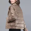 Jackets Winter Jacket Lagen Koreaanse stijl Vrouw Aesthetische puffer Lange kleding Vrouwelijke kledingjas naar beneden Parka Dames S Hooded 220818