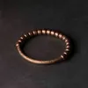 Bracelet Designer fait à la main martelé pur cuivre Bracelet Vintage artificiel oxydé Street Rock Style métal unisexe bijoux pour hommes femmes