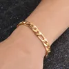 Pulsera de cadena clásica de plata de ley 925, oro de 18 quilates, 8mm, para mujer, hombre, boda, compromiso, fiesta, joyería de moda