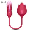 Rose Toy Thrusting Vibrator Femelle Pour Clitoris Stimulateur Langue Orale Lécher Vibrant Machine Oeuf Sex Toys Gode pour Femmes 220817