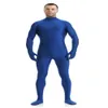 Mens Catsuit Kostümler Düz Renk Spandex Unitard Tam Bodysuit Kostüm Unisex Tulum Kostümleri Uzun Kollu Taytlar Çocuklar İçin Kaput Olmadan Adluts