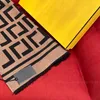 Laine de luxe Hiver classique brun f lettre longue écharpe de qualité supérieure de qualité jacquard châle de créateur en laine pour les femmes foulards modélisation chaude adaptée à la peau