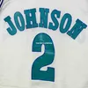 100% cousu Larry Johnson # 2 cousu Champion Jersey blanc hommes gilet taille XS-6XL maillots de basket-ball cousus Ncaa