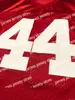 2022 Forrest Gump # 44 Tom Hanks Alabama Men Movie Football Jersey All Centred Red S-3xl High Quality