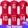 2022 Egypt Mens Soccer Jerseys TREZEGUET M. ELNENY M. SALAH RAMADAN KAHRABA ERROR A. HEGAZI Home Red Football Shirt Uniforms