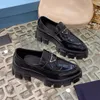 Sapatos femininos clássicos 100% couro sapato de grife de luxo Top tênis casual preto de alta qualidade Bottoms plataforma salto gatinho Mocassins femininos da moda 35-42