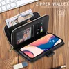 Slim Lanyard folio 9 kortplatser Telefonfodral f￶r Samsung Galaxy A13 A53 A33 A73 5G A12 A42 A52 A72 A32 A22 A82 A51 A71 A10S A20S MULTI-FUNCTIONAL PALLER PINSE WALLET SKALT SKAL