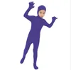 Enfants Catsuit Costumes Zentai Costume De Danse Unitard Spandex Bodys Porter Des Collants De Peau visage ouvert Retour fermeture à glissière pour adultes