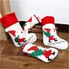 ديكورات عيد الميلاد دمية مجهول التخزين Gnome Elf Socks Santa Sant