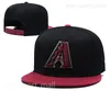 Women Snapback Hat Team equipado com boné de beisebol Capinhas ajustáveis ​​Esportes Pavin Smith David Peralta Josh Rojas costura a bola Young Casquette Head de alta qualidade