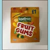 أكياس التعبئة والتغليف Rowntrees Gummies مايلر نباتي 500Mg الوقوف الحقيبة الفاكهة Randoms هلام الكثير كيس الحلوى الصالحة للأكل Drop De Dayupshop Dh6Jy