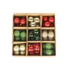 Kerstdecoraties 54 -stks boomhangers Decoratieve hangende kabels ballen ornamenten 3 cm kerst plastic ballen groothandel