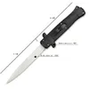 Spring Assisted Open Knife AUTO Italy By Bill DeShivs Stiletto 440C ABS Handle Knives Straight Out Tactical EDC Pocket Tools