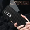 Cool Carbon Fiber Slim Cases for Samsung Galaxy Z Fold 4 Matte PC Armor Cover