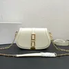 Clutch Bag Vrouwen Schoudertassen Mode Crossbody Portemonnee Handtassen Top Kwaliteit Koeienhuid Metalen Hardware Flap Hasp Portefeuilles Verwijderbare Ketting Lederen Portemonnee Telefoon Zak