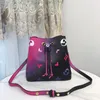 Women's Designer Crossbody Bags Pink Real Leather String Bucket Bags