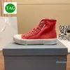 2022 Luxury Paris High Top Canvas Sneaker scarpe casual da uomo bianco nero rosso Skates Boots moda donna sneakers firmate da uomo outdoor