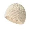 Chapeaux tricotés pour hommes et femmes, chapeaux d'hiver à la mode, simples, couleur unie, pull torsadé
