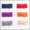 Accesorios para el cabello 15638 Diademas de encaje para bebés Niñas trenzadas Niños Bowknot suave Envoltura para la cabeza Diadema elástica Diademas Drop Deli Mxhome Dh8Ox