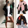 Cappotto da donna Primavera Lettere Asciugamano Bomber ricamato Giacca da donna Street Hip hop Pilot Baseball Uniform Casual 220818