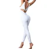 Andningsbar snabb torr yoga kl￤der t￤tt pullover ￤rml￶sa s￶ml￶sa leggings nylon modal coverall fitness tr￤ning kl￤der onesie bodysuit byxor f￶r kvinna 5 f￤rg