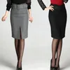 female OL r slim sexy high waist bag hip half solid color back pocket professional skirt winter skirt S3XL L220818