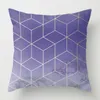 Nordic sofa cushion cover plush pillow purple pattern living room office nap 40455060cm 220816