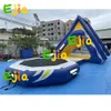 PVC Infl￡vel Infl￡vel de ￡gua Flutuante Slide Comercial Play Challenge Combating com Trampoline Sea Floating Park