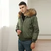 OFTBUY véritable col de fourrure de raton laveur naturel mode Parka Bomber veste d'hiver hommes manteau à capuche chaud épais détachable Streetwear