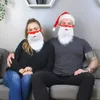 Decorazioni natalizie Stazione internazionale nuova maschera barba di Babbo Natale accessori per abiti da festa 100% cotone