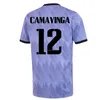 Benzema Soccer Jerseys 22 23 مشجعًا نسخة لاعب كرة قدم فيني Jr Modric Rodrygo Rudiger Men 2022 2023 Camavinga casemiro Real Madrids Men Kids Clow مجموعة 3XL 4XL