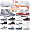 11 11s chaussures de basket baskets baskets Cherry hommes femmes Cool Grey Gamma blue Bred