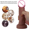 Skin Feeling Realistic Dildos Flesh Big Glans Soft Penis Strapon Silicone Suction Cup Anal Sex Toys For Women 2208187536082