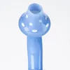 Unik svampbollstil portaphoppar glas bongs duschhuvud percolator vattenrör böjd typ hårt munstycke 14mm dab riggar med skålfartyg till sjöss