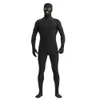 Costumes de Catsuit pour hommes couleur unie Spandex Unitard Costume de body complet combinaison unisexe Costumes collants à manches longues yeux ouverts et trou de bouche pour enfants adultes