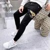 Sweatpants Men's Heavy craft Embroidery Leisure Sports Pants Male Slim Legged Pants Cloth Trousers Spring Autumn Business Casual Clothing 28-36