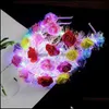 Ghirlande di fiori decorativi 1 pezzo Fasce per capelli illuminate a led Accessori per capelli illuminati Corona di fiori Corona Fascia Testa luminosa Bdesybag Dhks3