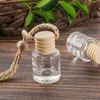 Car perfume bottle home diffusers pendant perfume ornament air freshener for essential oils fragrance empty glass bottles FY5288