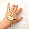 Armreif Designer Schmuck Steam Punk Armband für Männer Frauen Gothic Hand Schädel Skelett Knochen Finger Flexibles Paar Weihnachten Halloween Geschenk