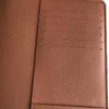 Portfel szczeliny Ogólna kontrola klip Notebook Sleeve 6 Uchwyt wizytówki wizytówki Hurtowa obudowa skórzane portfele podróży Paszport Paszporty Okładka