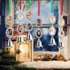 Sublimatie afdrukken Round Aeolian Bells Christmas Ornament voor warmteoverdracht Press Machine CAR Diy Decoratie