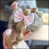 Haarschmuck 15704 Baby Mädchen Spitze Bowknot Haarspangen Clips Prinzessin Mädchen Haarnadel Haarspange Kinder Drop Lieferung 2021 Baby Mxhome Dhuqk